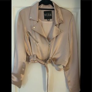 Satin short jacket